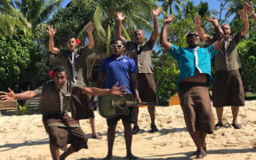 Tourism staff in the Yasawa Islands.