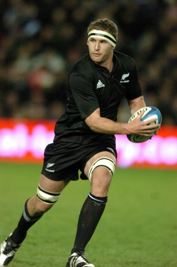 Kieran Read during his debut
Scotland v New Zealand
