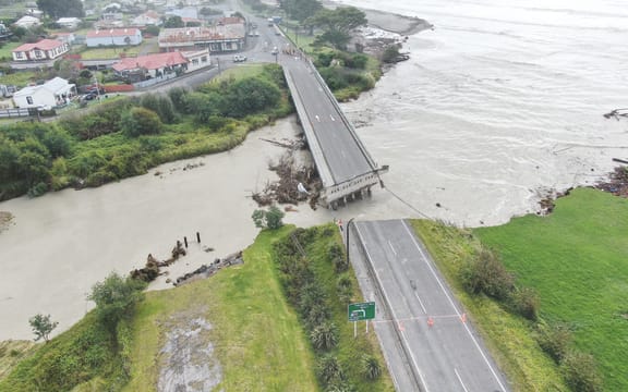 Tairāwhiti was hit hard by flooding two weeks ago, splitting the bridge at Tokomaru Bay in two