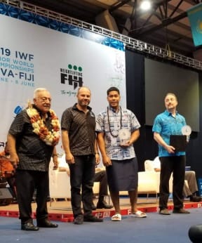 Don Opeloge was recognised as the "Best Overall Male Lifter" in Suva.