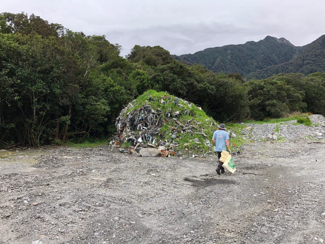 Fox Glacier guide Kelsey Porter says more rubbish has been exposed following a recent rainfal.