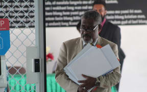 Bruno Leingkone at the Parliament Complex.