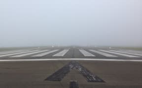 All flights at Wellington Airport have been suspended due to fog.