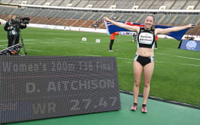 New Zealand sprinter Danielle Aitchison breaks a world record in winning gold at the 2024 World Para Athletics World Championships in Japan.