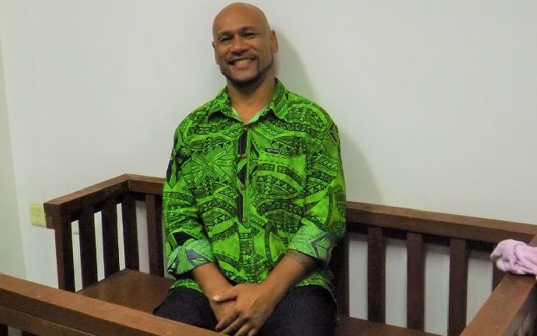 Malele Atofu, aka King Faipopo, sitting in court