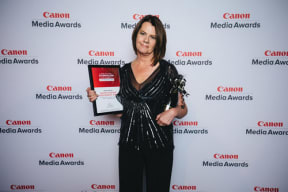 Investigative journalist Donna Chisholm won the Canon Media Award for Outstanding Achievement in 2017.