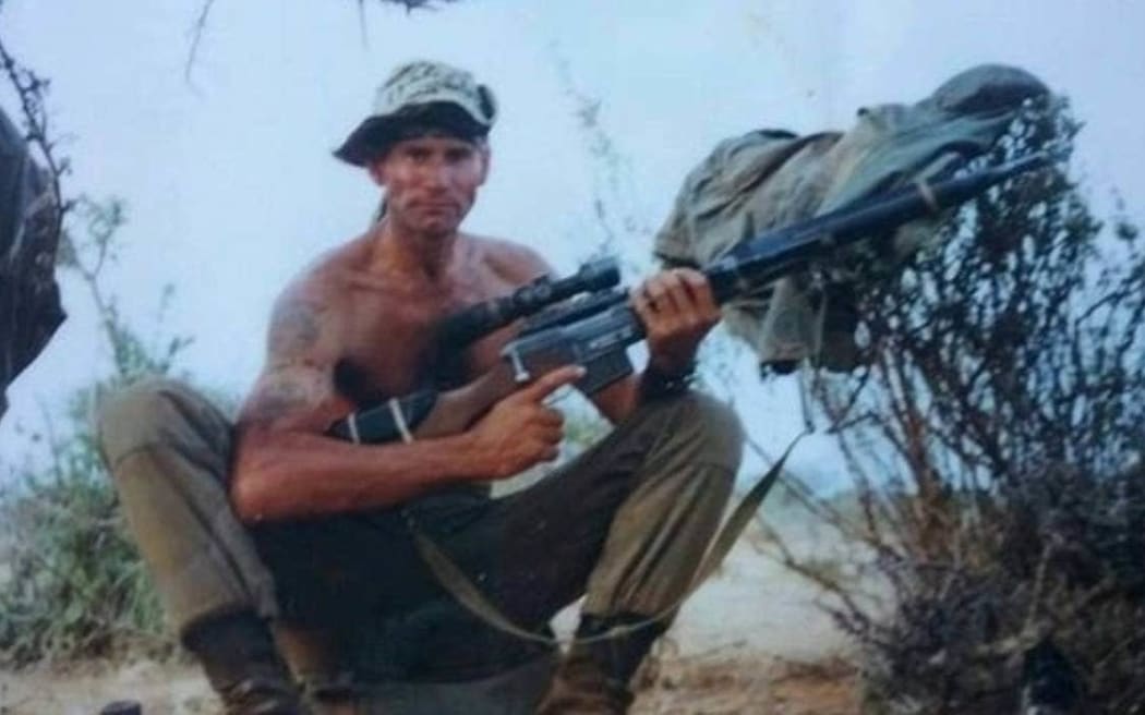 Raymond Trembath serving with the French Foreign Legion in Somalia.