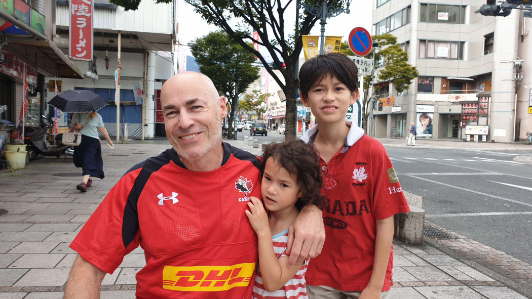Canada fans in Beppu.