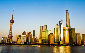 The Shanghai skyline
