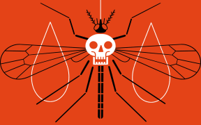 Stylised illustration of Aedes mosquito