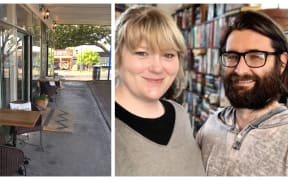 Emma Raven & Garrett  Wells from the Glen Eden Book Exchange
