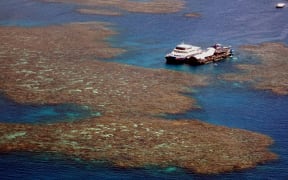 Landscape of the Great Barrier Reef in the Coral Sea off the coast of Queensland, Australia, 2018.