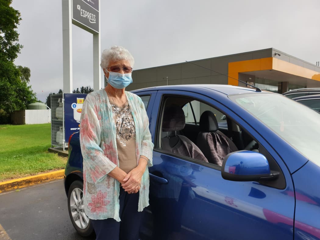 This was from earlier, just on case it's useful: Bombay woman Lorraine Chapman says she can't wait to visit her grandsons in Onewhero.