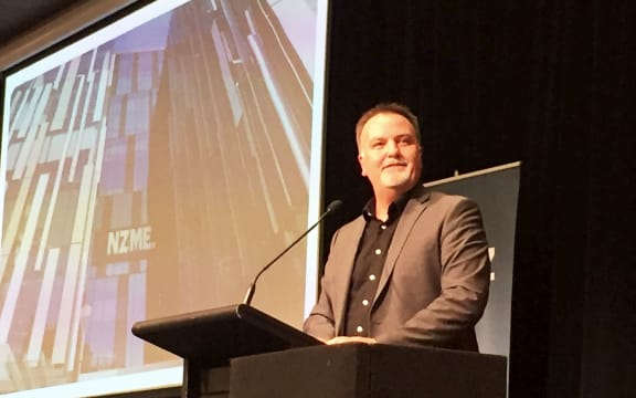 NZME chief executive Michael Boggs at the TUANZ 2019 Digital Media Convergence symposium.