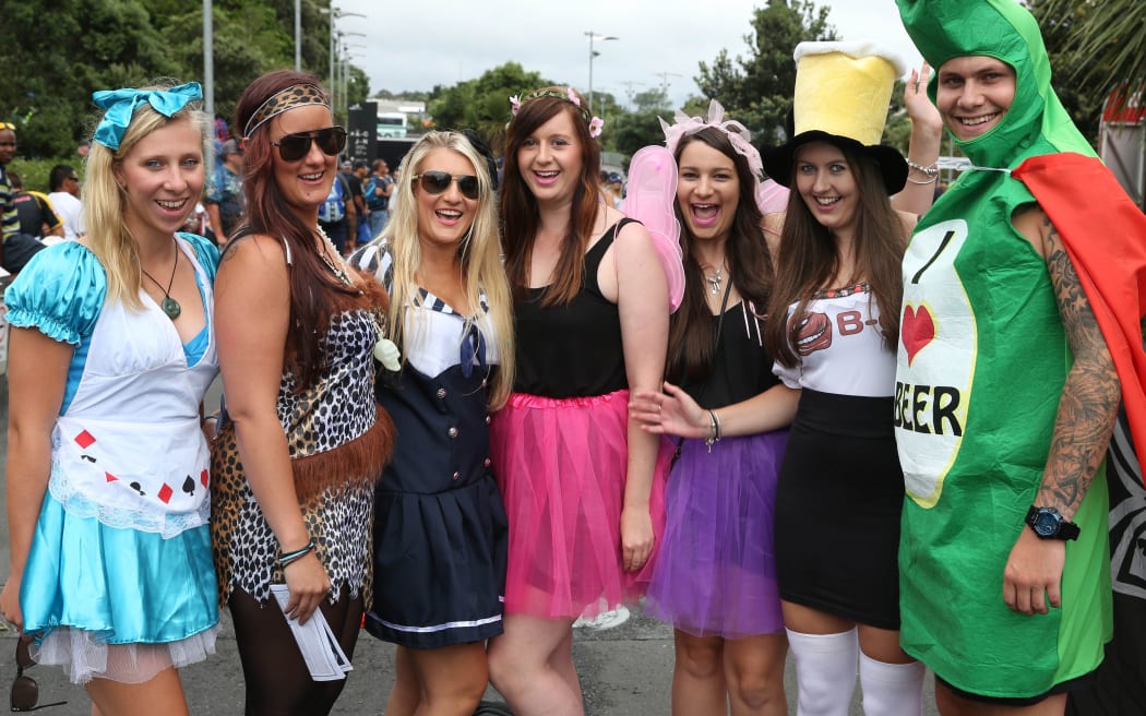 Fans are sporting plenty of different costumes for the NRL Nines