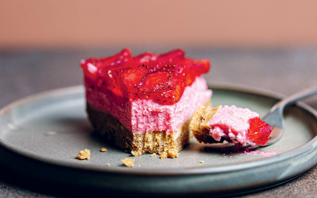 Nana's Jelly Cheesecake from Christall Lowe's 'Kai Feast' cook book.