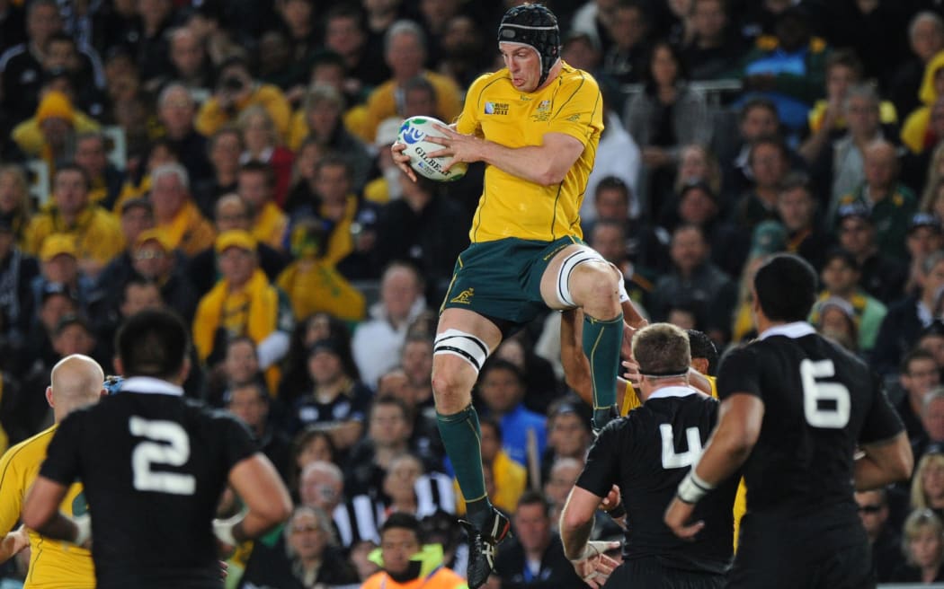 Dan Vickerman during the semi-final of the 2011 World Cup.