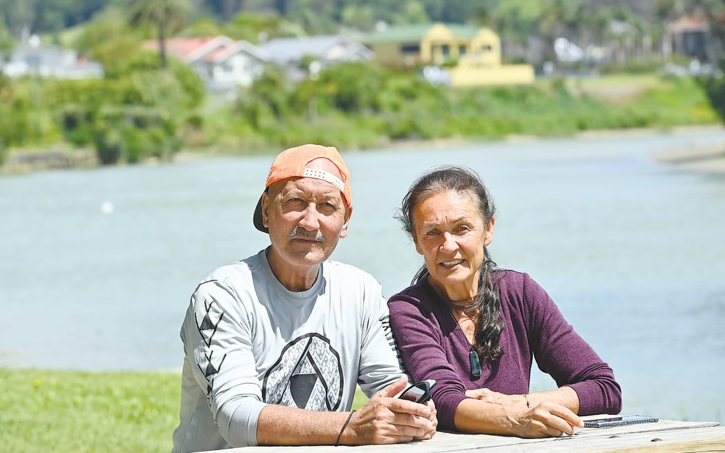 Paul Rickard/Gisborne Herald. Caption: Matahi and Raipoia Brightwell are longstanding members of the waka ama community, who are frequent users of the Waimatā River. Matahi says the decline of the river’s health has been evidenced in the loss of wildlife.