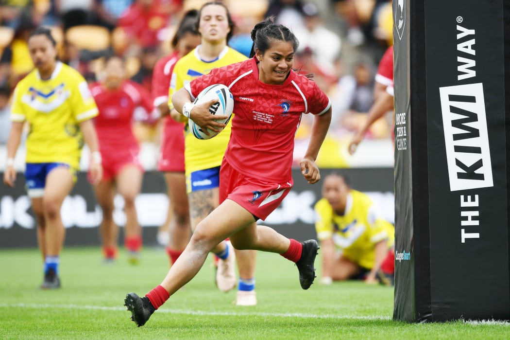 Tonga were dominant in beating Niue 66-8