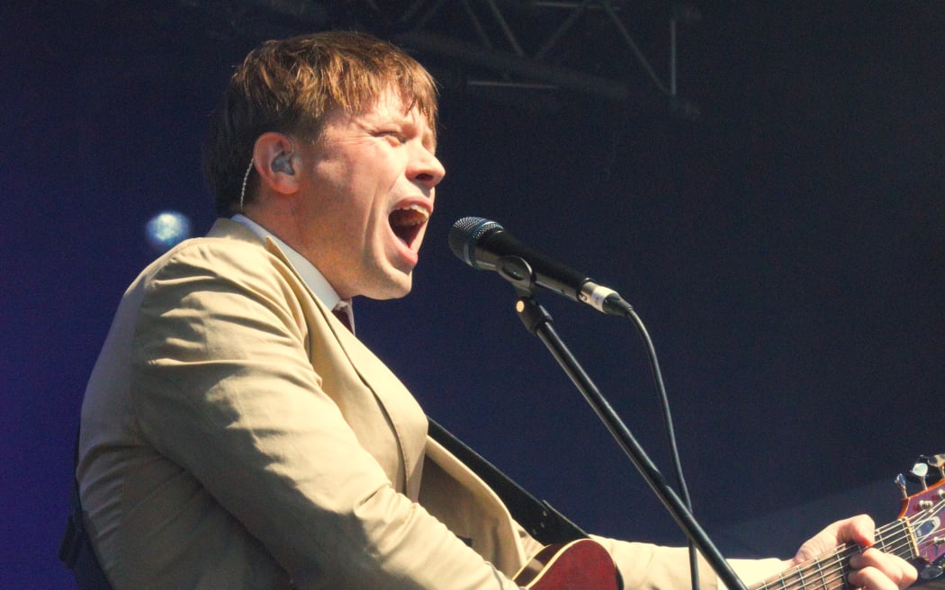 Anthonie Tonan performs on the second day of WOMAD in Taranaki, on 17 March, 2024.