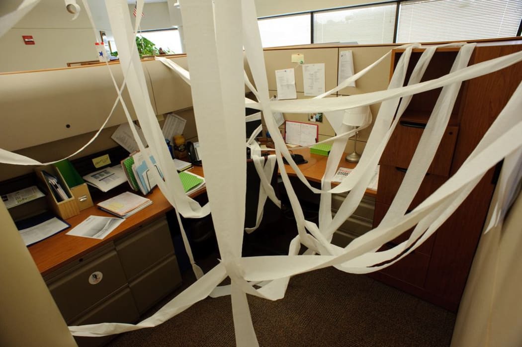 Toilet paper in office