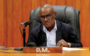 Solomon Islands Prime Minister Jeremiah Manele. 22 March 2026