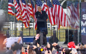 WASHINGTON D.C., USA - JANUARY 6: US President Donald Trump speaks at "Save America March" rally in Washington D.C., United States on January 06, 2021. Tayfun Coskun / Anadolu Agency