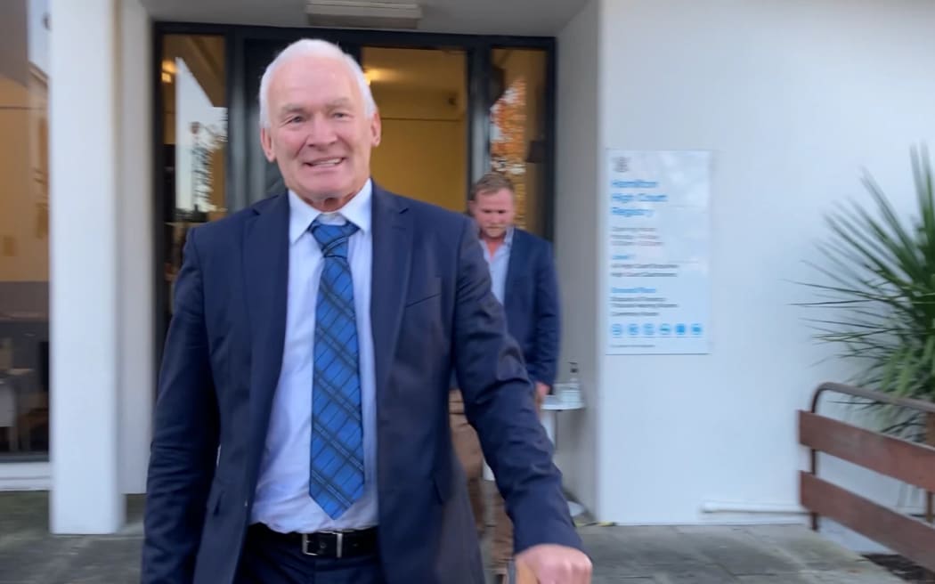 William 'Bill' Burr leaves the High Court at Hamilton in May last year after being acquitted of multiple violence charges.