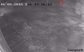 CCTV showing the man believed to have desecrated children's graves.