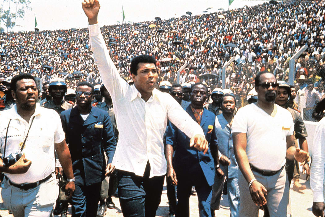 Muhammad Ali drums up support from the people of Kinshasa in When We Were Kings