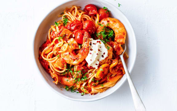 Chilli Prawn Pasta