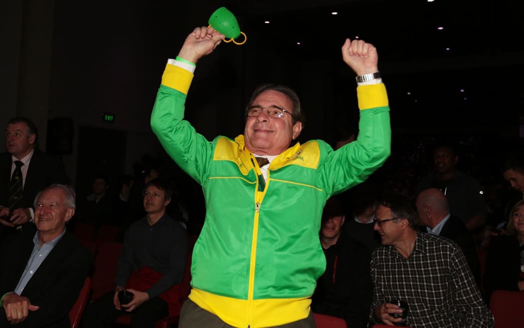 Brazil's ambassador to New Zealand, Eduardo Gradilone, acknowledges his country's equalizer.
