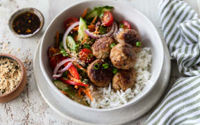 Kelly Gibney's Pork, Ginger and Spring Onion Meatballs