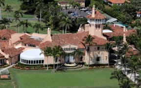 An aerial view of former US President Donald Trump's Mar-a-Lago estate in Palm Beach, Florida, on 14 September, 2022. Trump's legal team has negotiated with the Justice Department regarding the selection of a special master to review documents, some marked 'top secret', seized when the FBI searched the compound in August 2022.