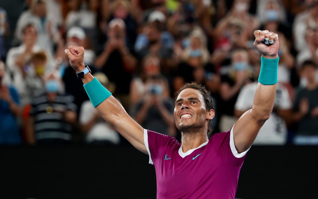 Rafael Nadal at the 2022 Australian Open.