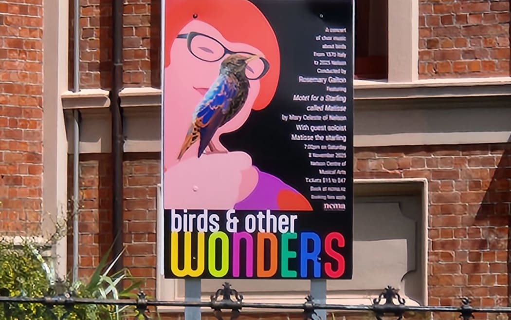 Birds & Other Wonders - billboard advertising concert