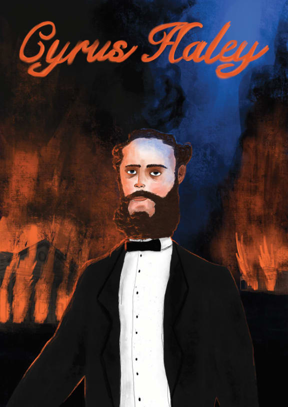 Cyrus Haley poster by Massey University student Regan Gubb