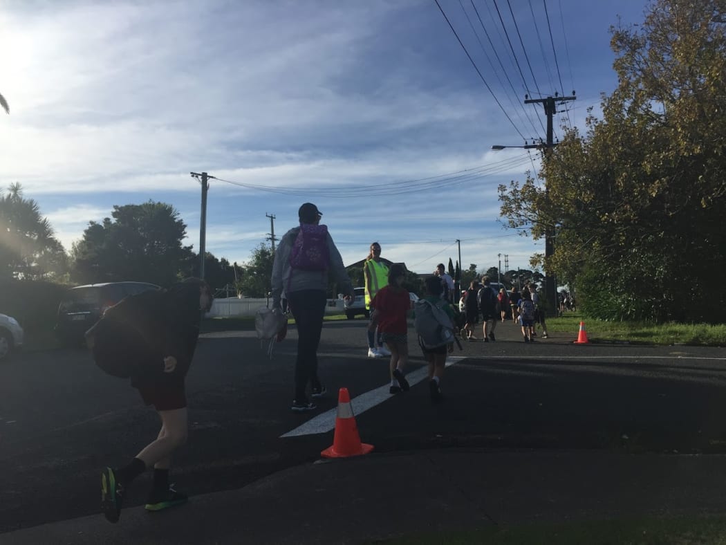 One of the crossings (Waitemata Rd, North Shore)