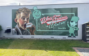 Dcypher's work in Winton at the South Sea Spray festival