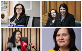 Clockwise from top left: National's Melissa Lee, Labour's Priyanca Radhakrishnan, ACT's Parmjeet Parmar and Green candidate Lan Pham