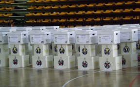 Ballot boxes for Samoa general election