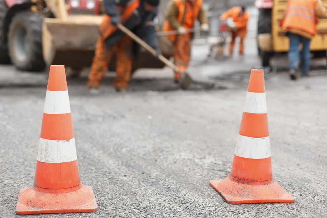 Road works, road repair. (file photo).