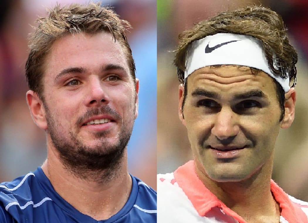 Stan Wawrinka and Roger Federer.