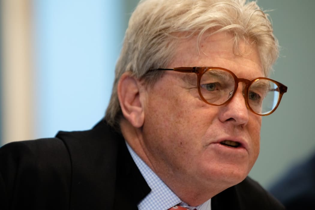 Justice Simon Moore at the trial in the High Court in Auckland of the man accused of killing Grace Millane, 22 November.