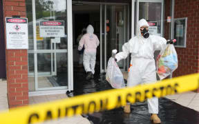 Asbestos removal teams spent Saturday cleaning Campbell Primary School in the ACT.