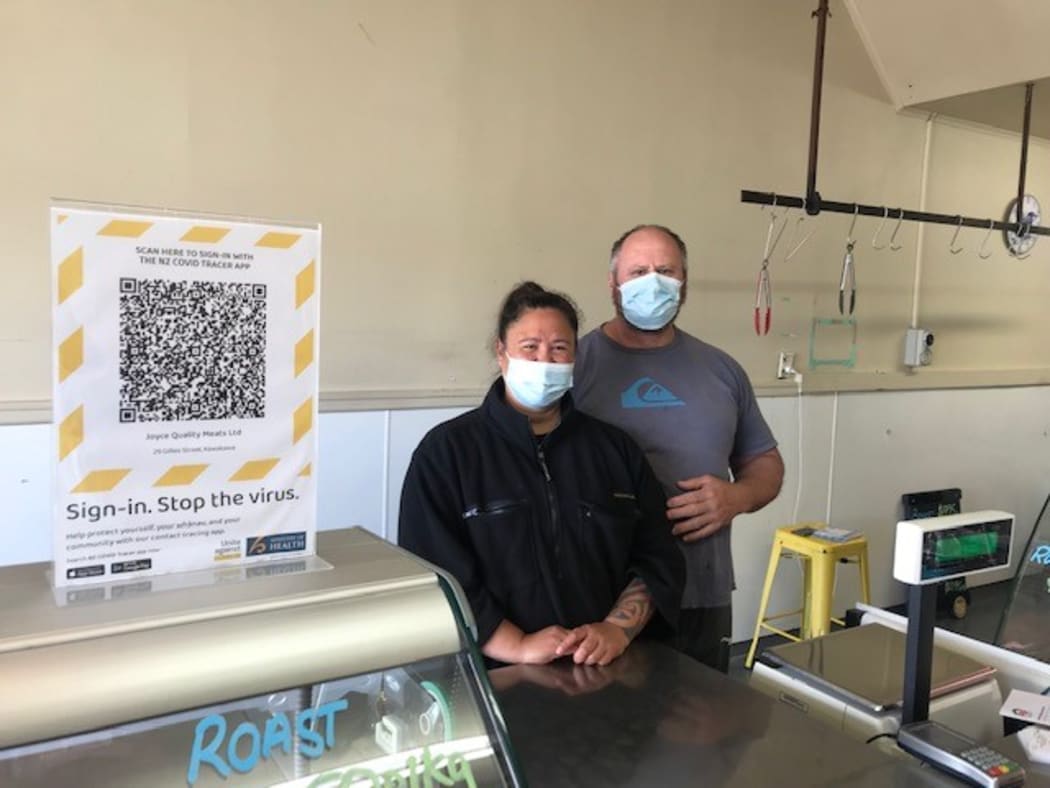 Thomas Joyce and Patricia Simeon at Joyce Quality Meats in Kawakawa.