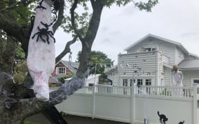 Gina von Sturmer’s family covered their home in Halloween decorations.