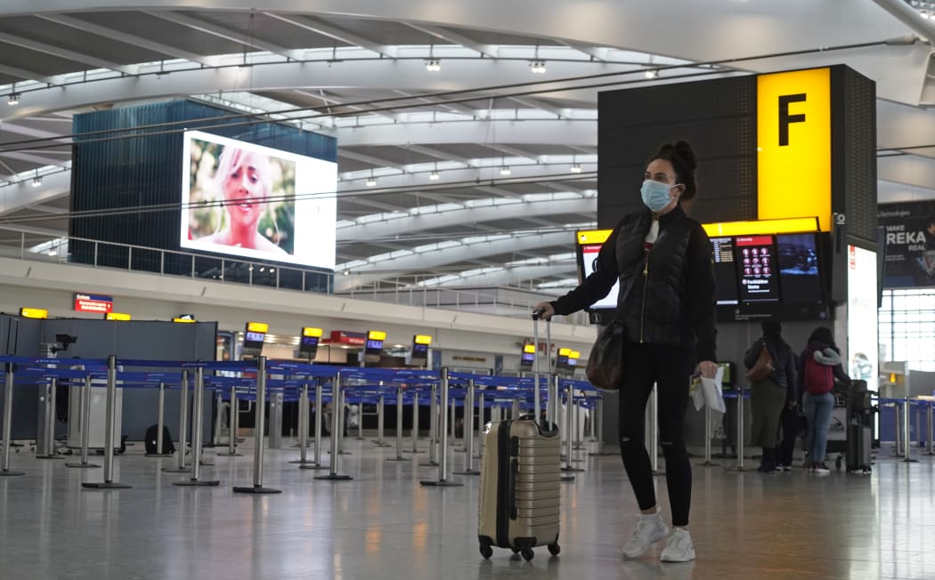 The almost deserted departures hall at Terminal 5 of Heathrow Airport in west London on 21 December 2020, as a string of countries around the world banned travellers arriving from the UK, due to the rapid spread of a new, more-infectious coronavirus strain.