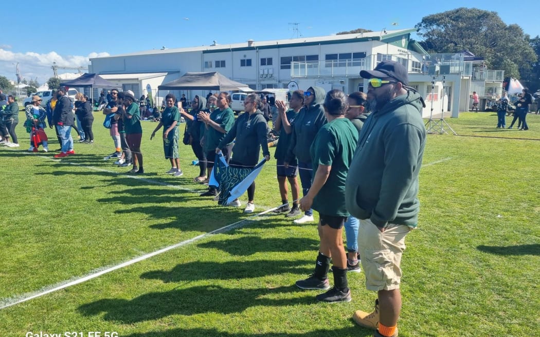 RSE Workers at their sports day in Mount Maunganui on 22 August 2024.