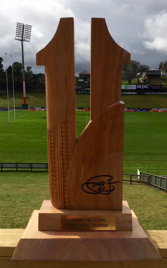 Wellington and Counties Manukau will contest the number 11 Jonah Lomu Memorial Trophy each time they play one another.